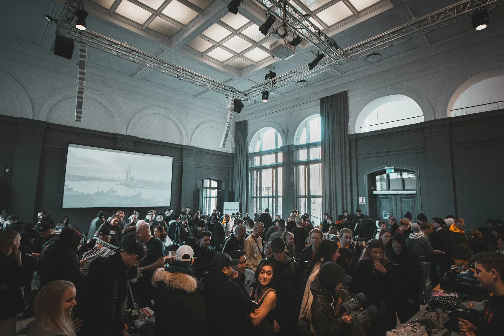Audience attending a live corporate event